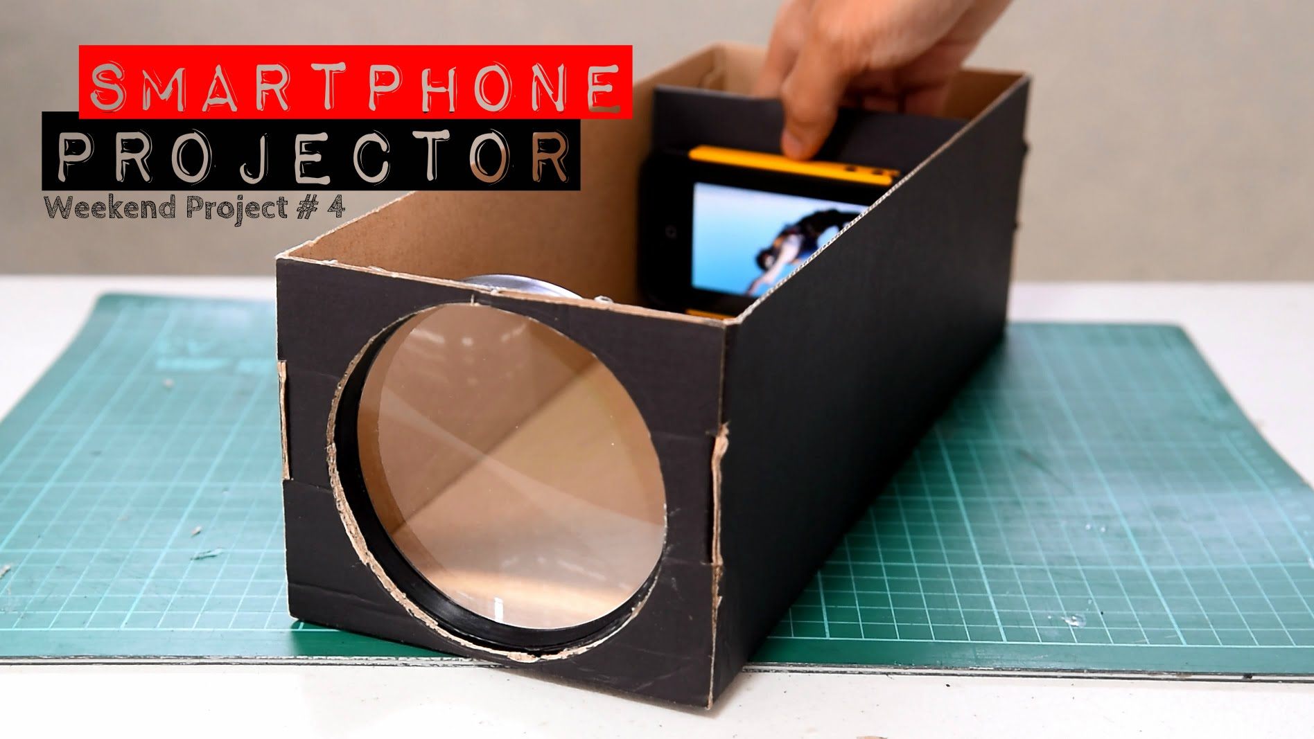 How To Make Your DIY Smartphone Projector With A Shoebox