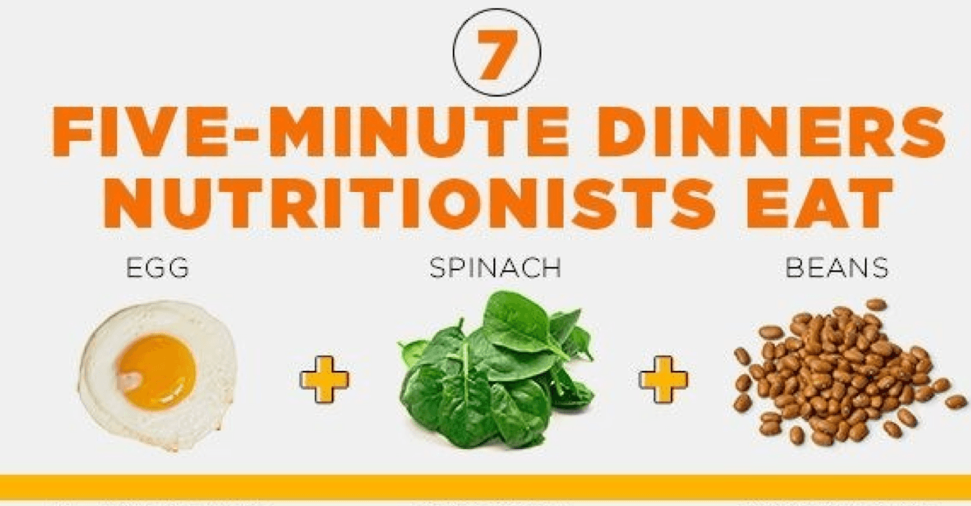 What Nutritionists Eat When They Only Have 5 Minutes to Prepare a Meal