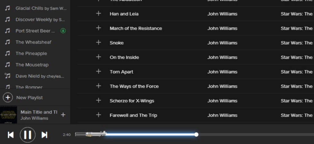 Can You Spot It? Try Playing Star Wars Music On Spotify
