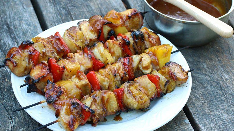 Bacon Pineapple Kebabs Recipe
