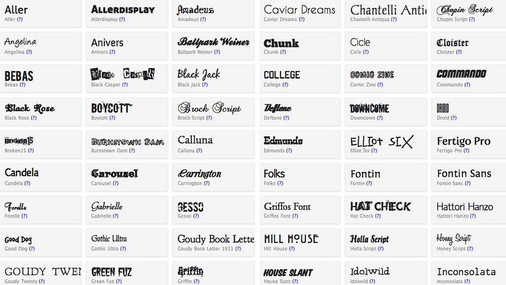 Top 20 Most Popular Fonts Of All Time
