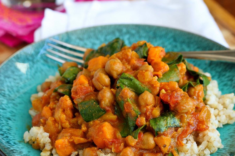 veg and chick pea curry