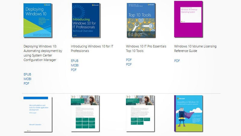 Over 240 Free Technical E-Books Are Offered By Microsoft