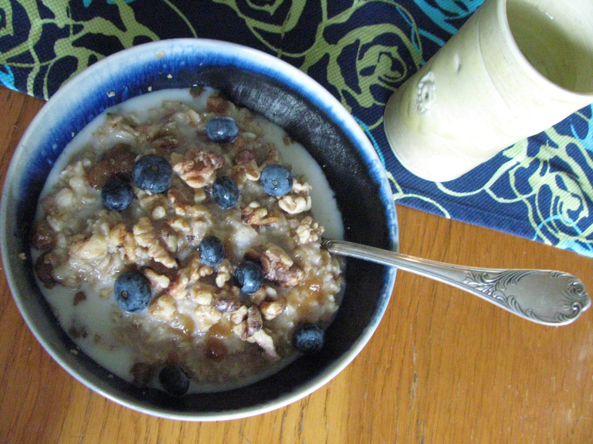 Oatmeal and Blueberries
