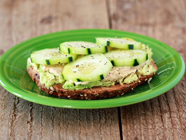 cucumber-hummus-avocado-toast