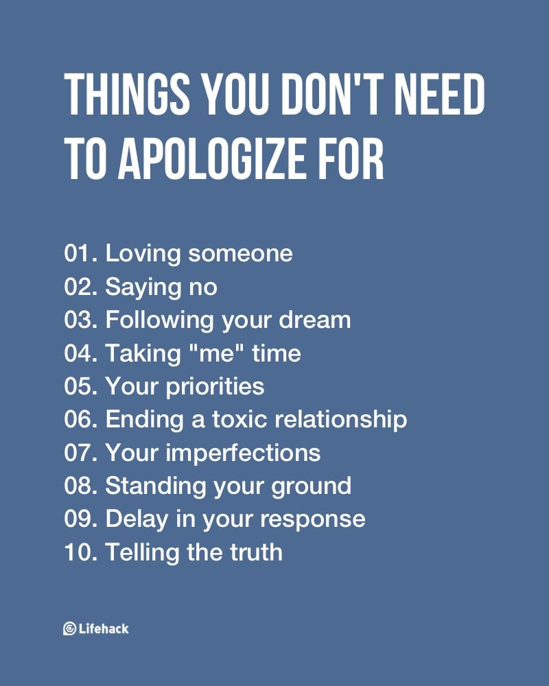 apologize for