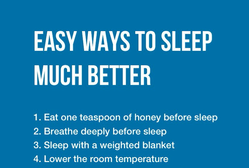 Easy Ways To Sleep Much Better