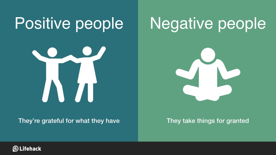 8 Crucial Differences Between Positive People And Negative People
