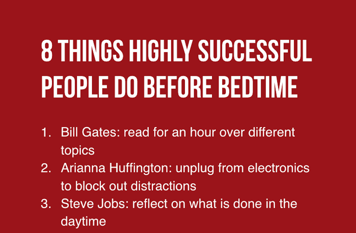Successful People’s Battlefields Are Not Confined To Their Offices, But Also Their Bedrooms