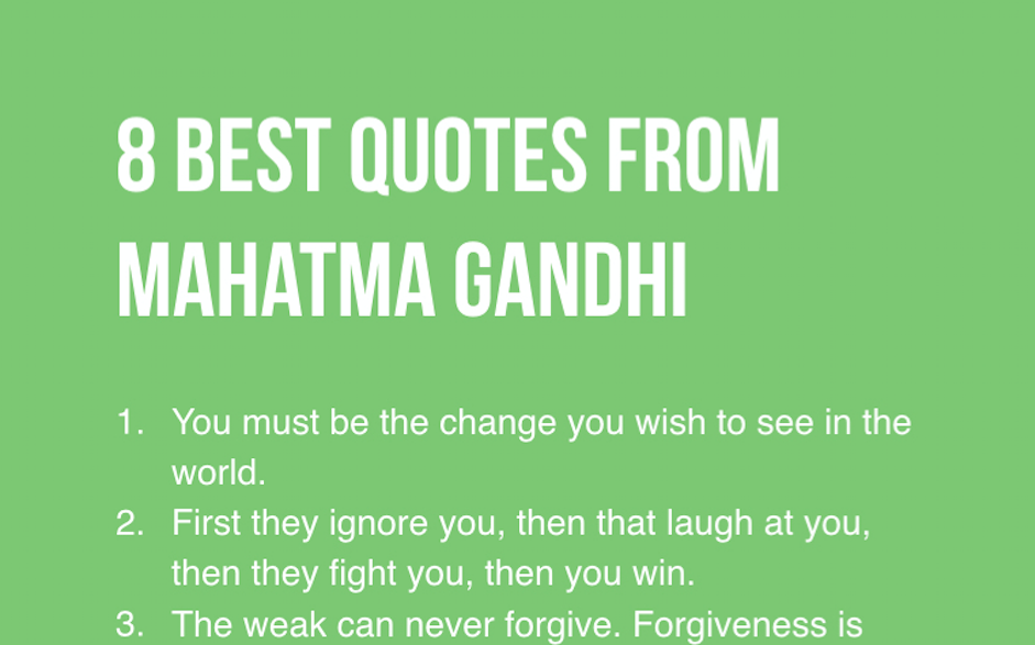 Powerful Advice From Mahatma Gandhi That Everyone Should Read