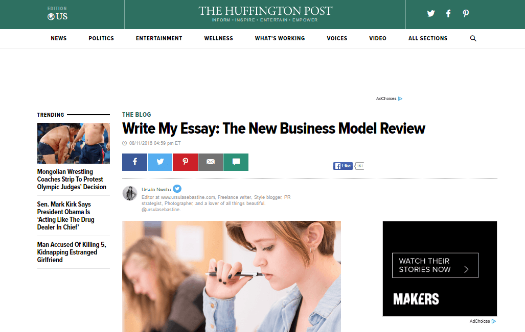 HuffingtonPost Essay Review