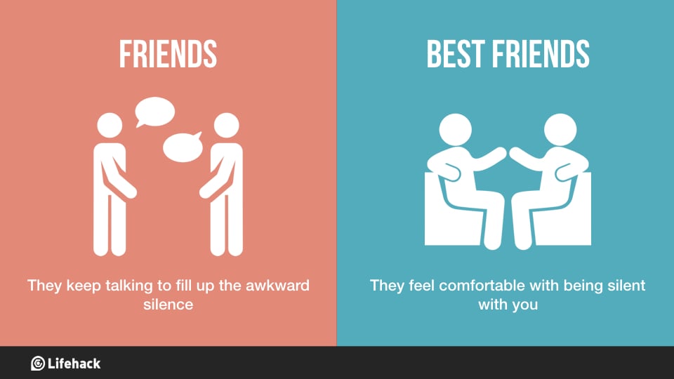 8 illustrations of Friendship: Friends vs Best Friends