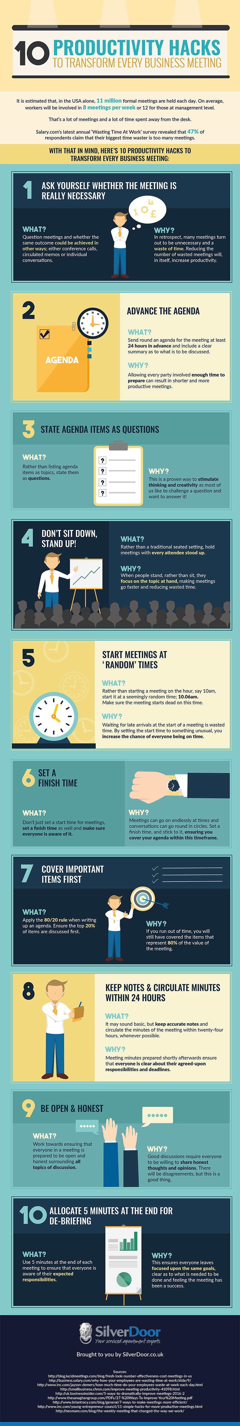 10 Productivity Hacks to Transform Every Business Meeting [Infographic]