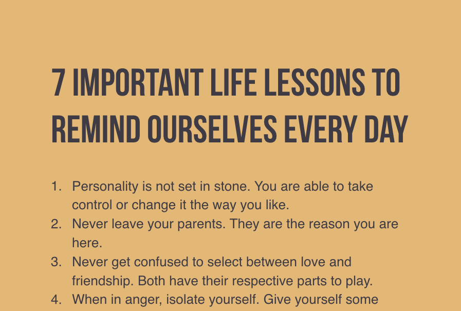 Someone Asks What The Most Important Life Lessons Are, And His Answers Are Amazing