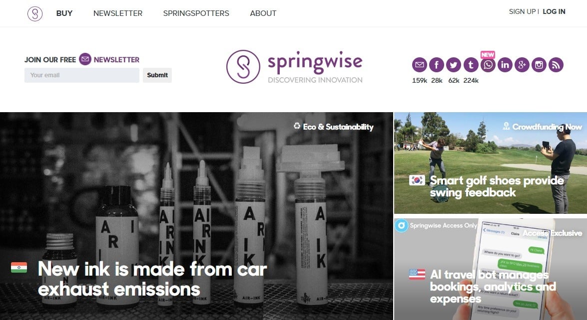 Springwise business ideas