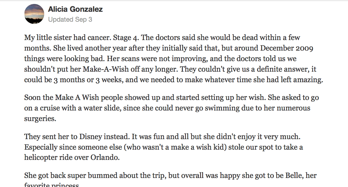 Little Girl Had Cancer. Stage 4. But She Was Lucky Enough To Witness The Best Side Of Humanity