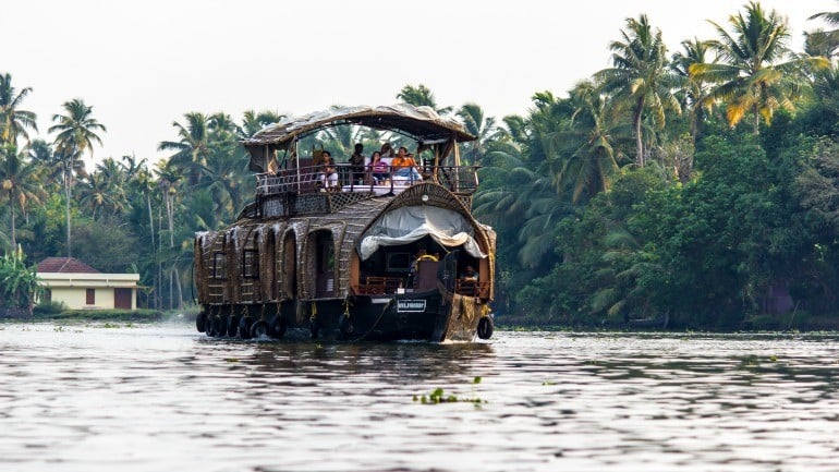 houseboat on the backwater
