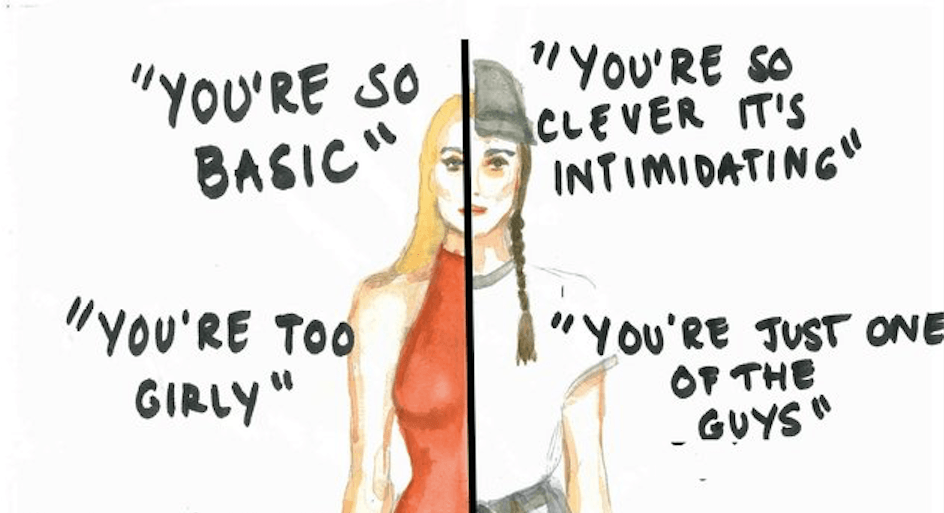 3 Illustrations Capture The Absurd Double Standards Women Face Today