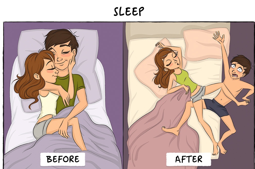 9 Illustrations That Perfectly Capture How Life Changes After Marriage