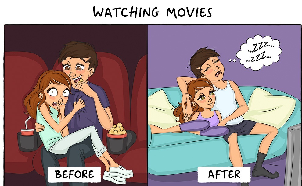 9 Illustrations That Perfectly Capture How Life Changes After Marriage