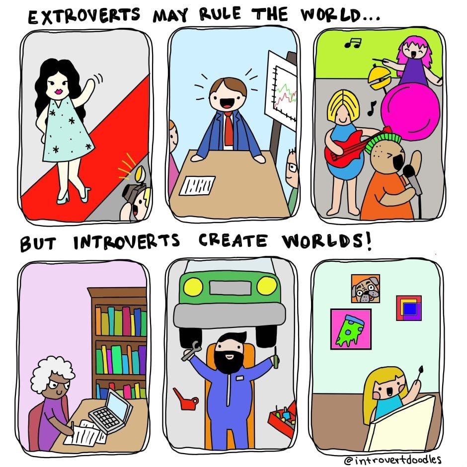 Thinking Introverts Are Weird? Check These 16 Comics Before You Make The Judgement