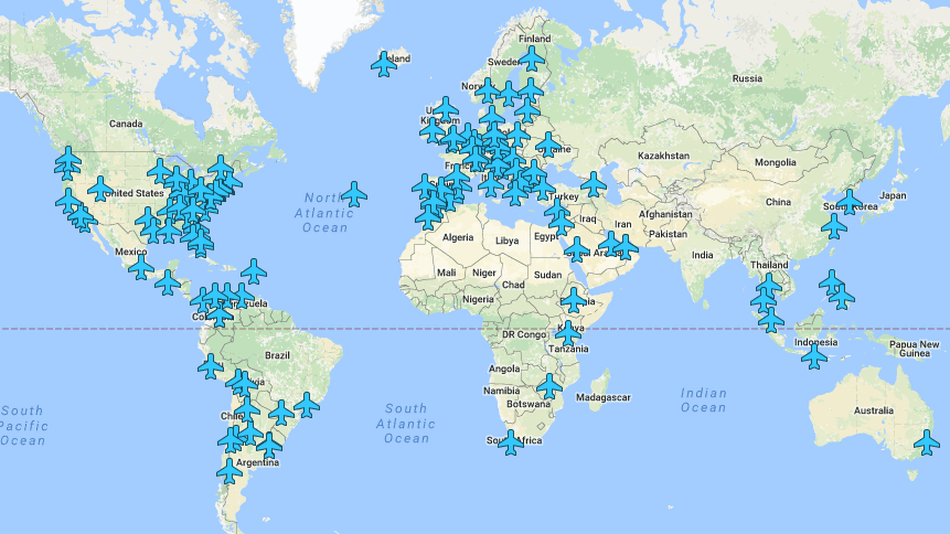 An Awesome Map With Wi-Fi Passwords For Airports Around The World