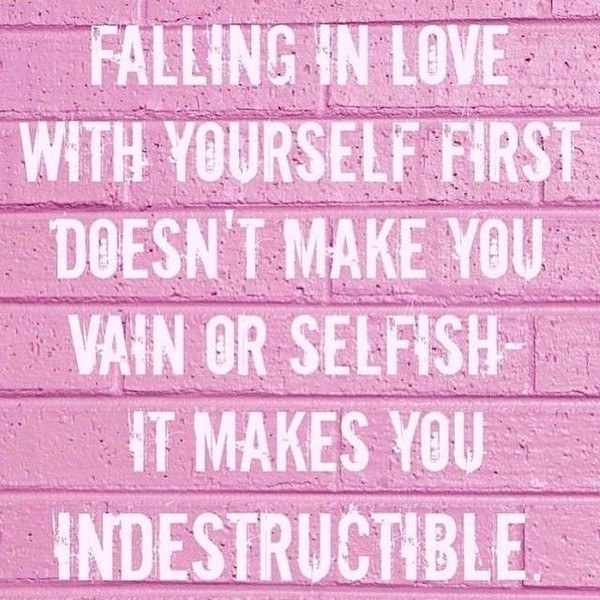 falling in love with yourself