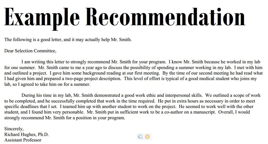 how do you write a recommendation report