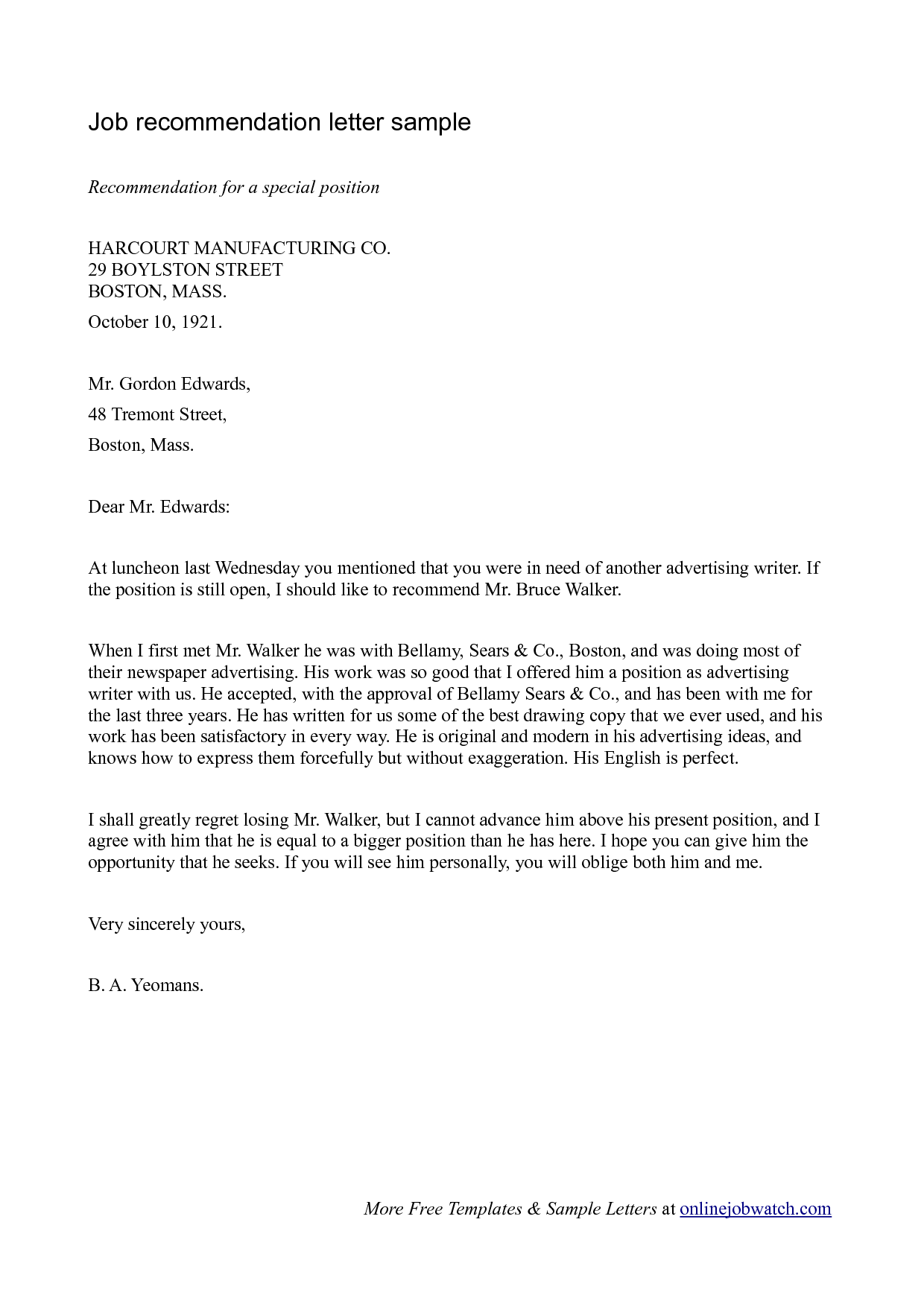 Letter Of Recommendation Job Template from cdn.lifehack.org