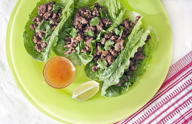 Healthy Pork Lettuce Wraps - Quick and healthy dinner recipe
