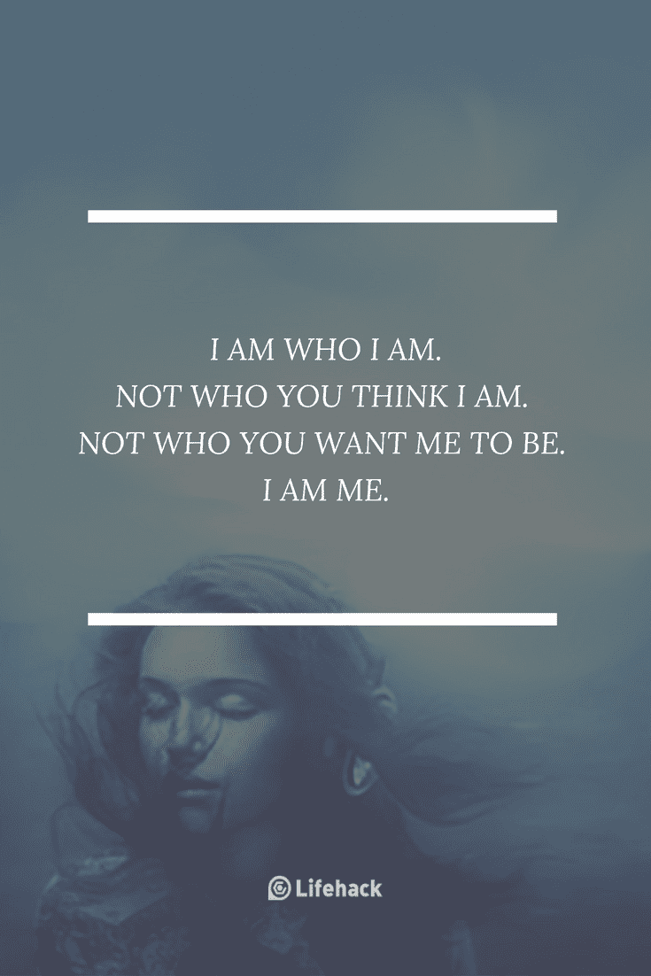 Self Esteem Quotes - I am who I am