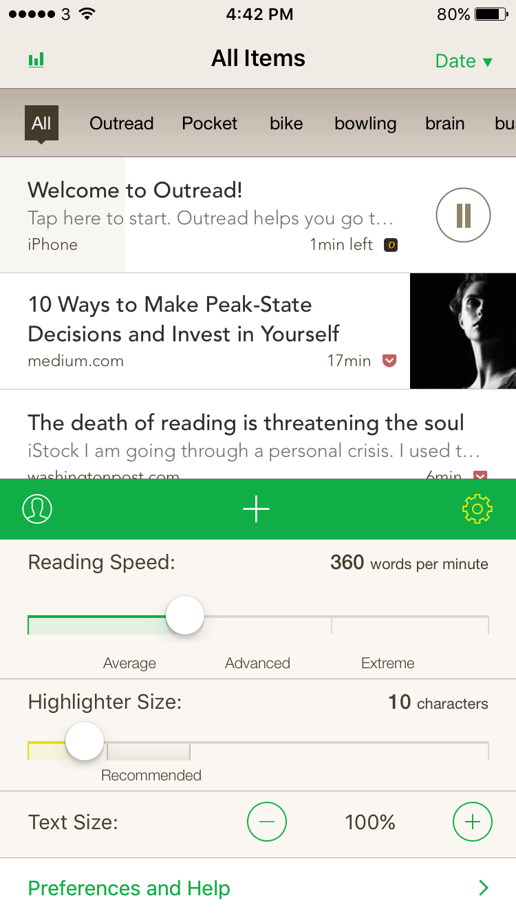 If You Want to Read 10 Times Faster, Outread Is the App You Need