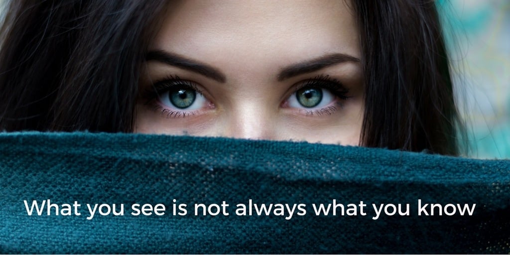 What We See Is Not Always What We Know