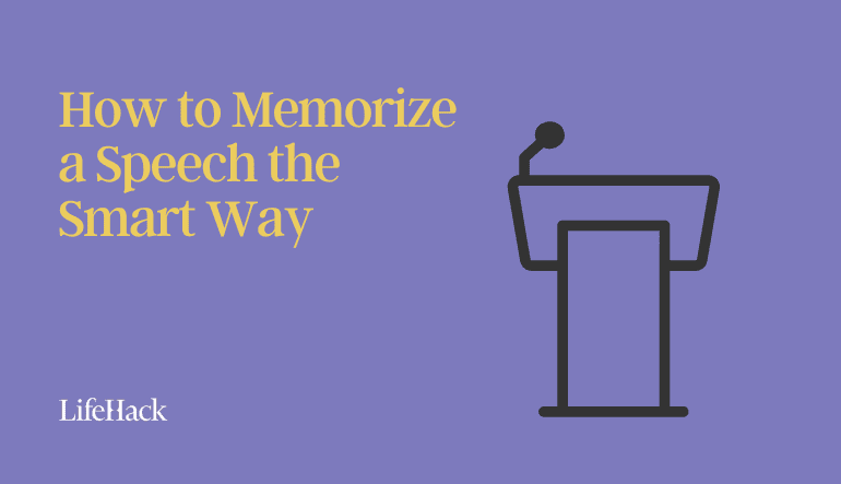 how to memorize a speech