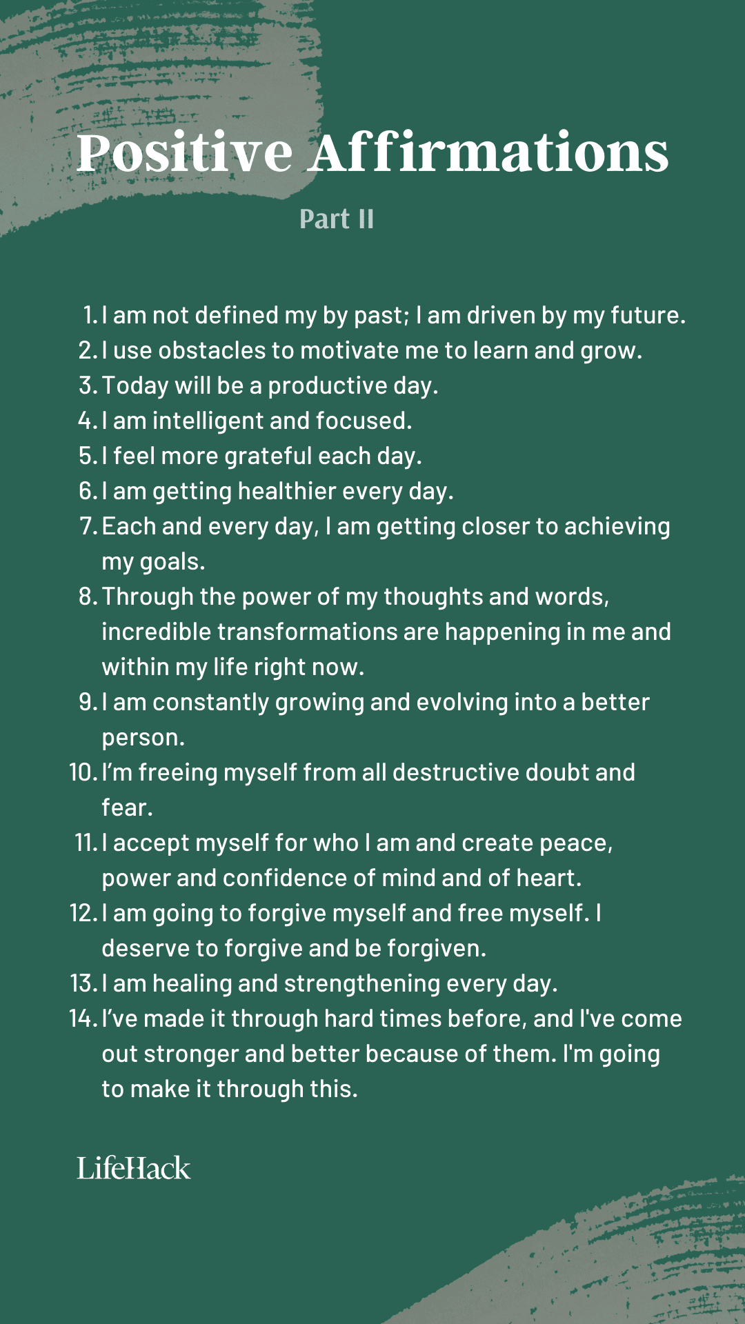 50 Self-Affirmations to Help You Stay Motivated Every Day