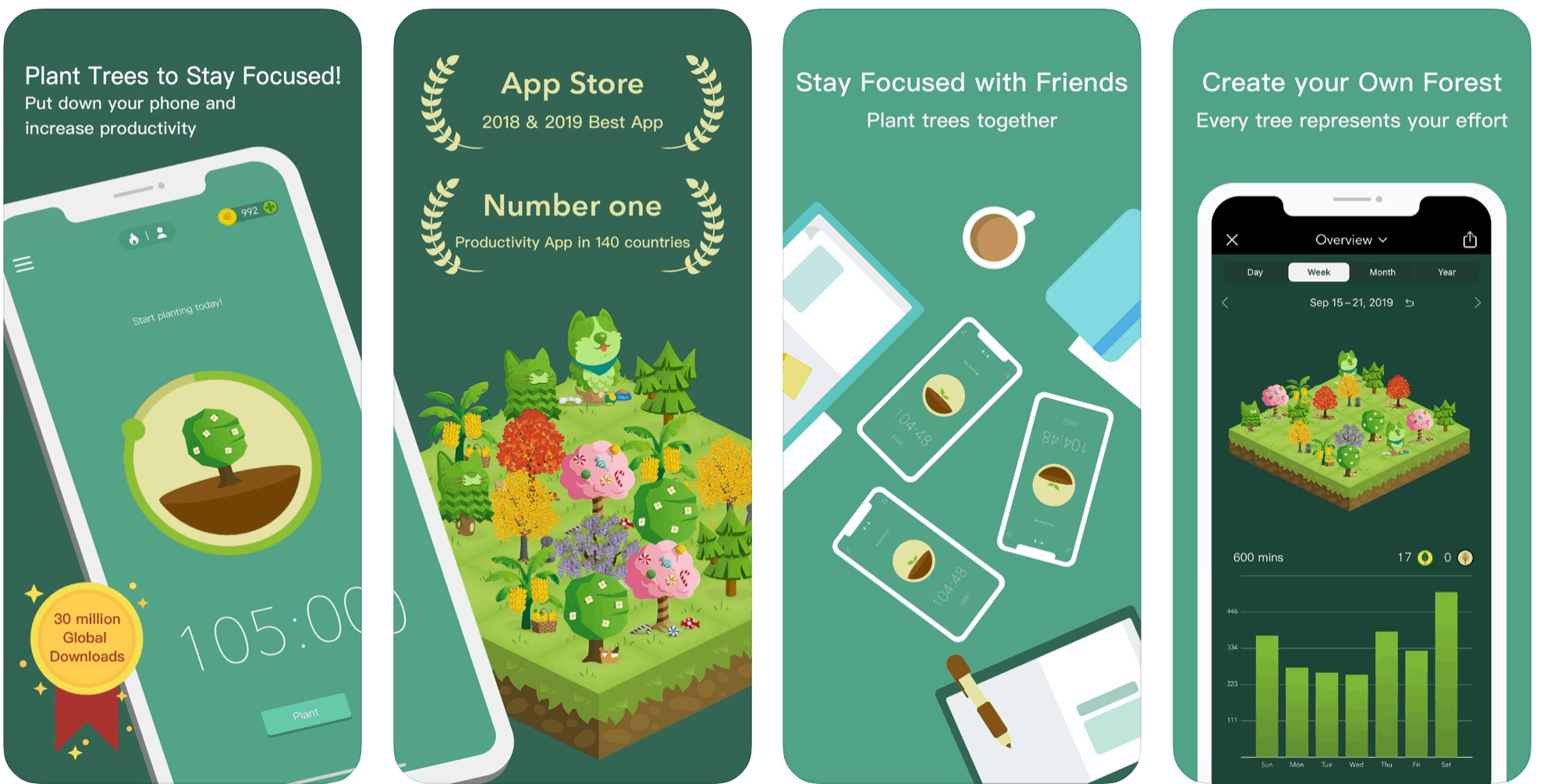 Forest - Boost Your Focus by Growing a Forest - Time Management App