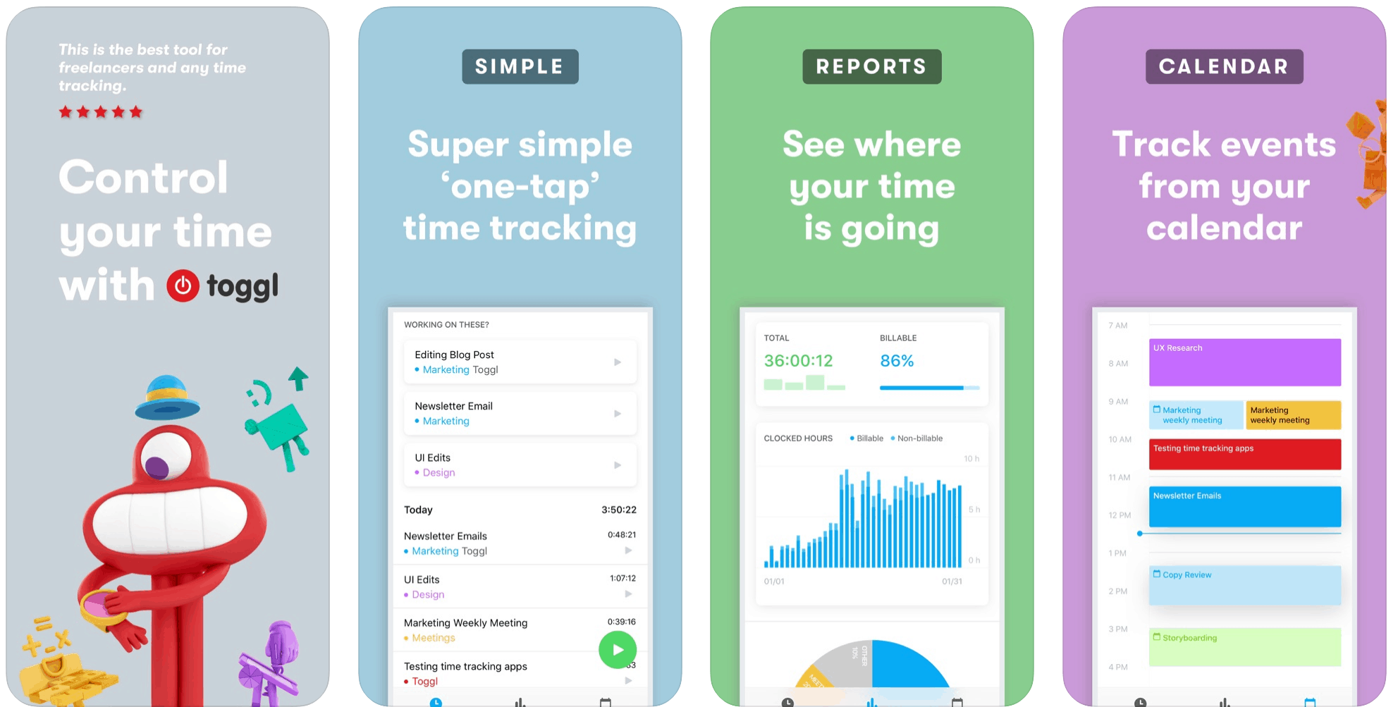 Toggl - Keep Track of Time Spent on Projects and Task - Best Time Management App