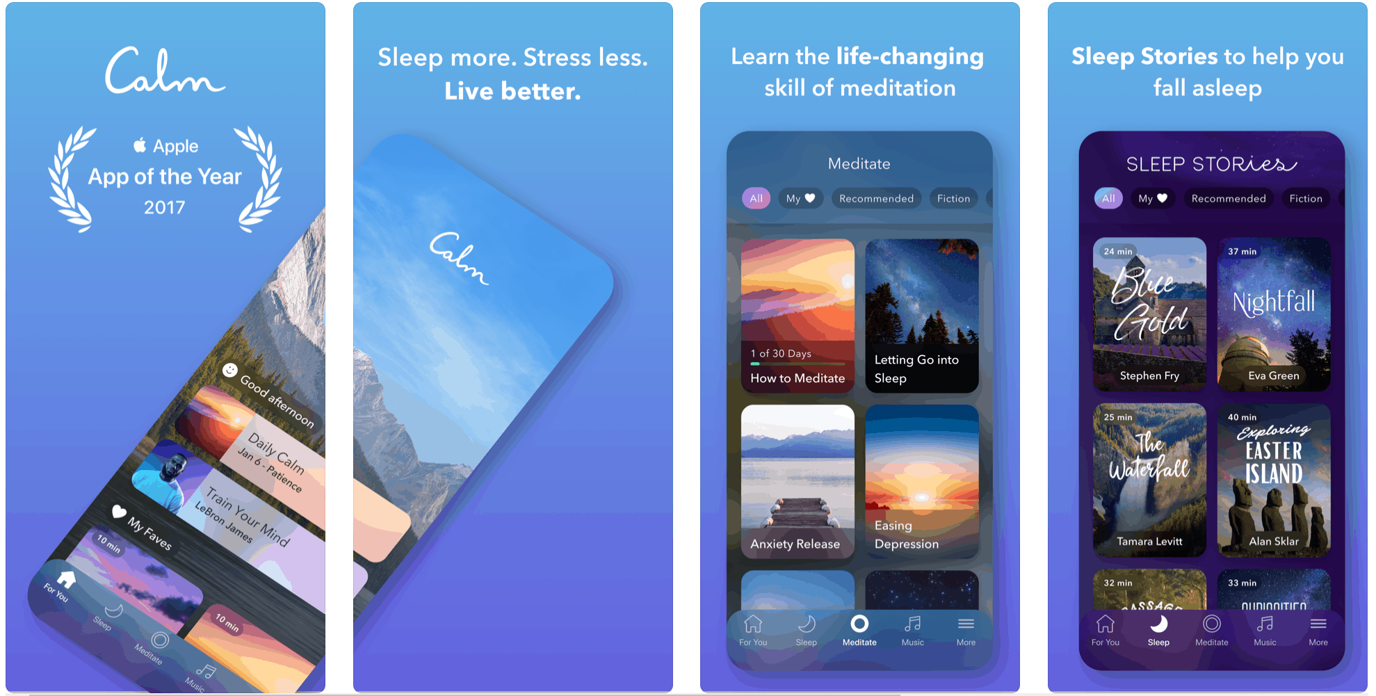 calm therapy app screenshot