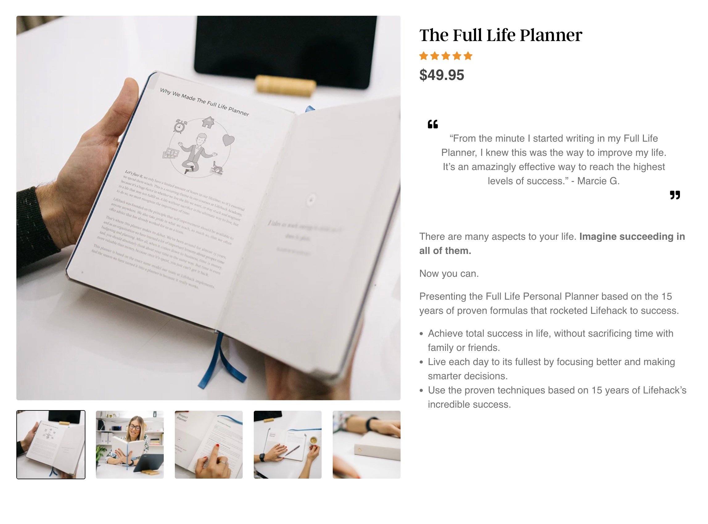 Daily Productivity Planner – Boujeelife