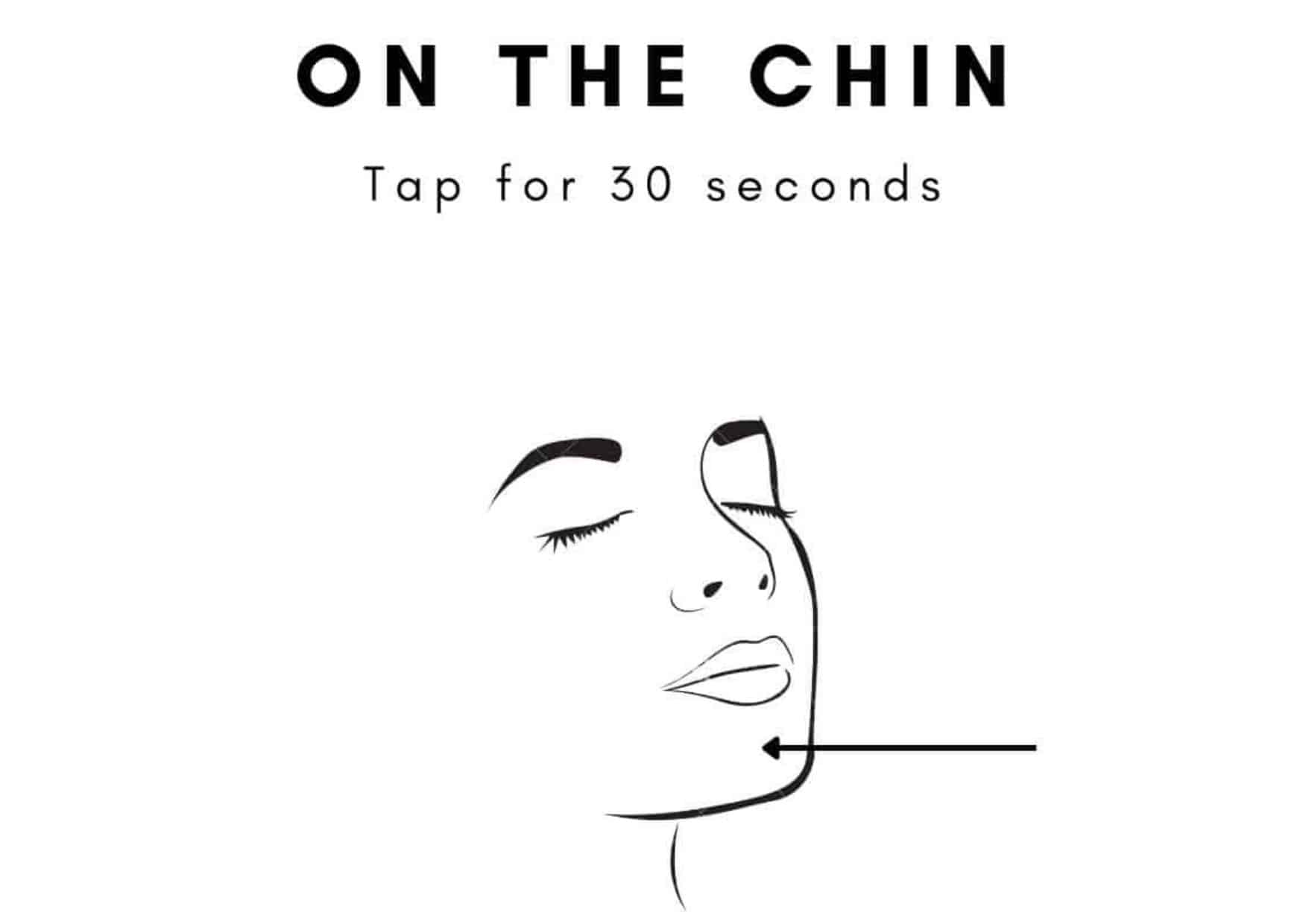 tapping on the chin