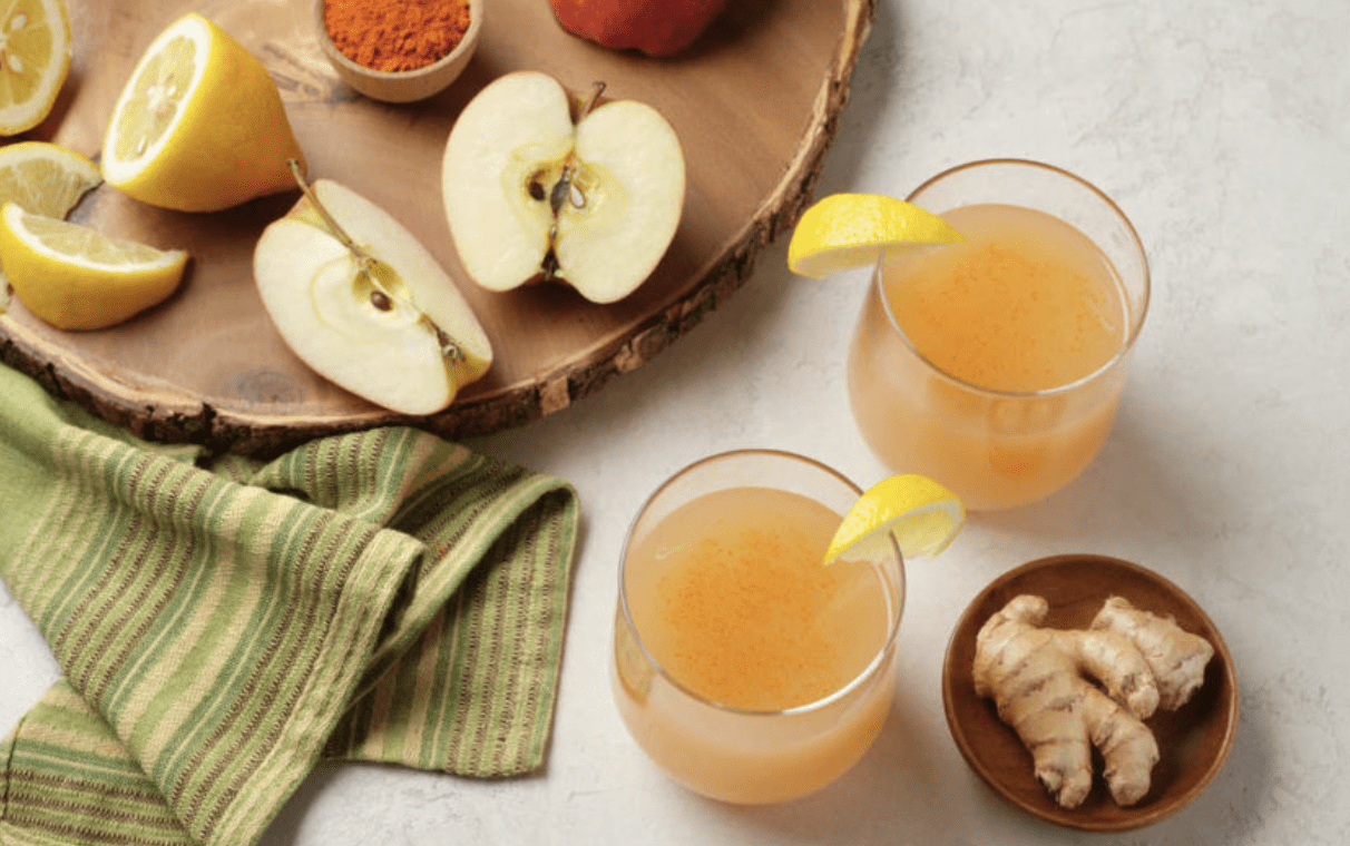 apple lemon ginger juice 