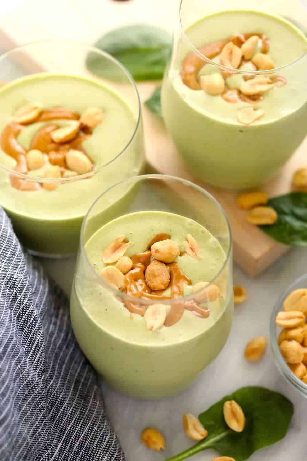 peanut green smoothie 