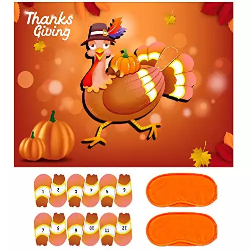 Pin The Tail on The Turkey Game