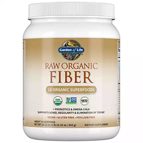 Garden of Life Fiber Supplement, Raw Organic Fiber Powder