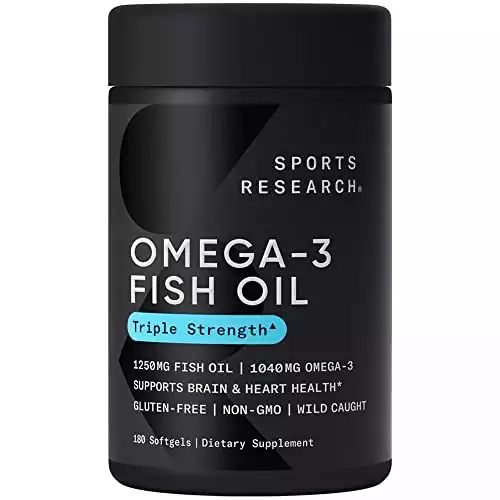 Sports Research Triple Strength Omega 3 Fish Oil