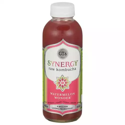 GTs Enlightened Synergy Organic and Raw Kombucha, Watermelon Wonder, 16 oz