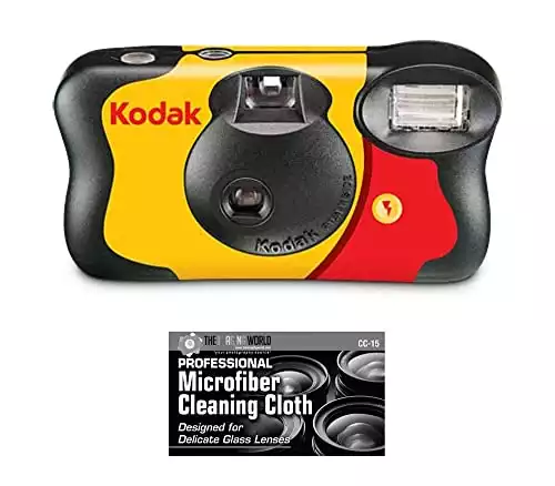 Bundle of Kodak Funsaver 35mm One-Time Single-Use Disposable Camera (ISO-800) with Flash